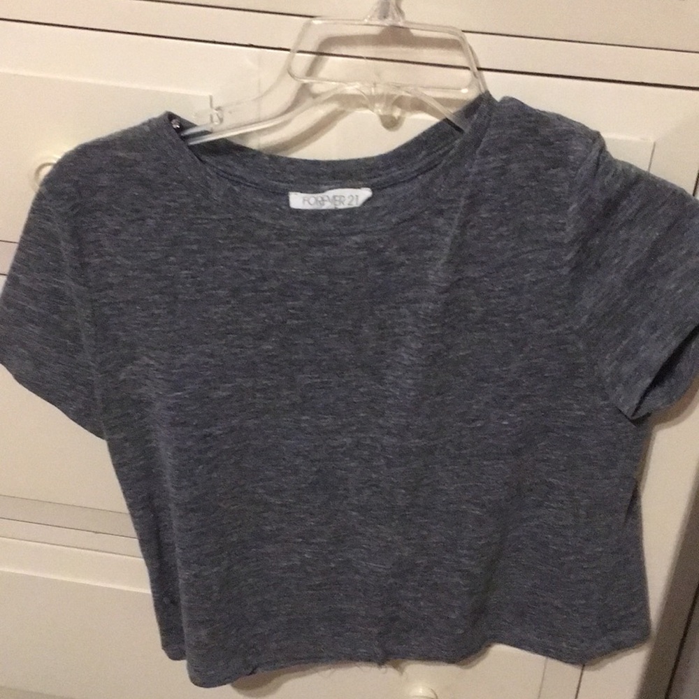 grey crop top